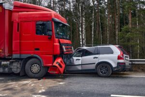 Truck and Car Collision